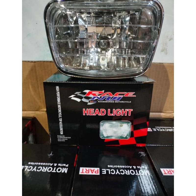 Reflektor Kaca Bening RX-King New Full Set Import Kualitas Terbaik