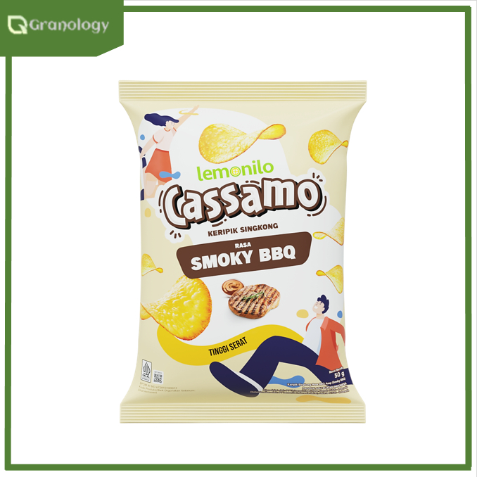 Lemonilo Chimi Keripik Singkong 50 gram  - Smoky BBQ