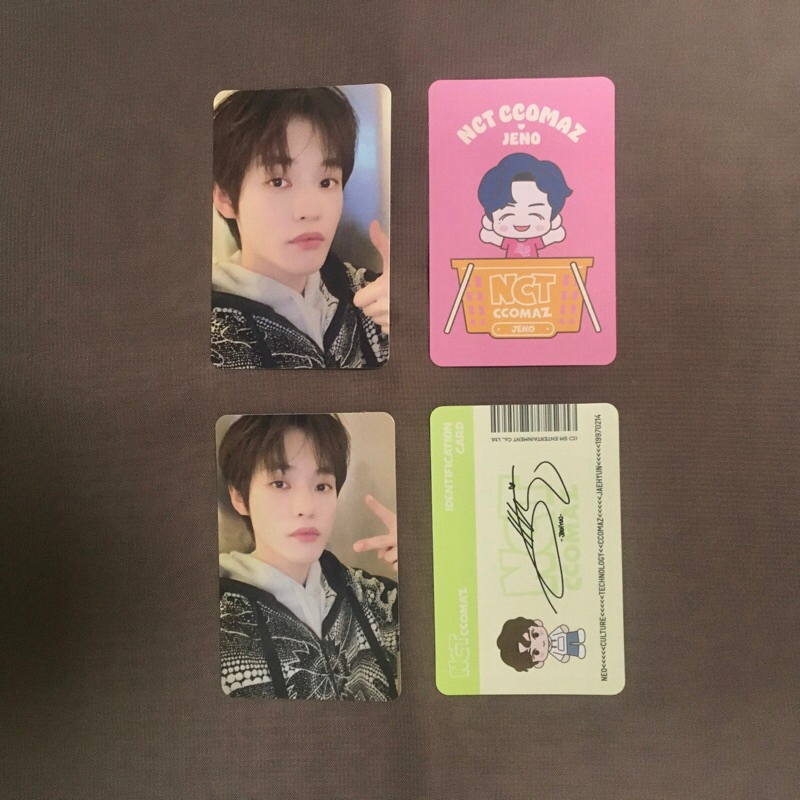 photocard chenle jeno jaehyun nct ccomaz random trading card red blue ver pc