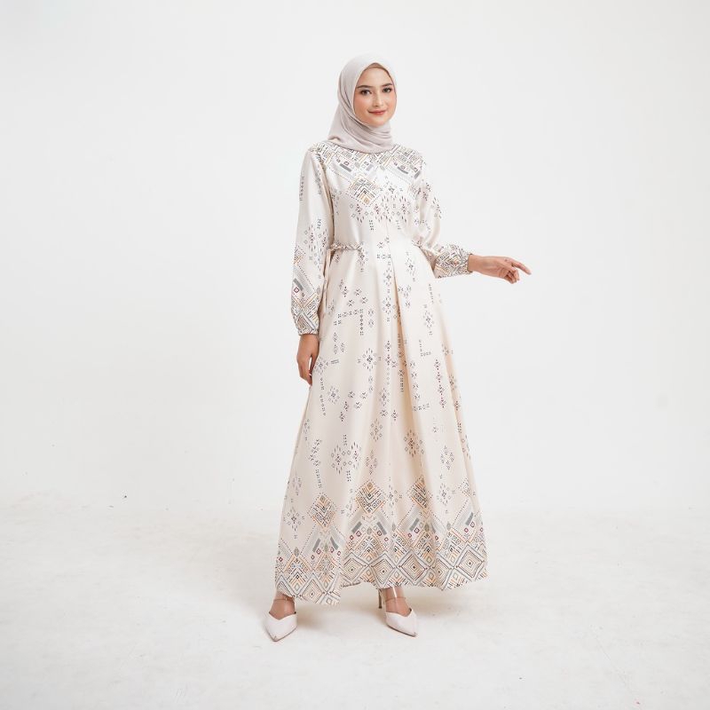 Kain Gamis Maxmara n Di*rSilk motif terbaru Kamillia  harga per0.5m