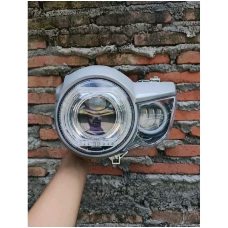 Reflektor Lampu Tiger Revo Pece Set Biled Projector 3 Inc Plus Daymaker Mini 3 Mata Kualitas Terbaik