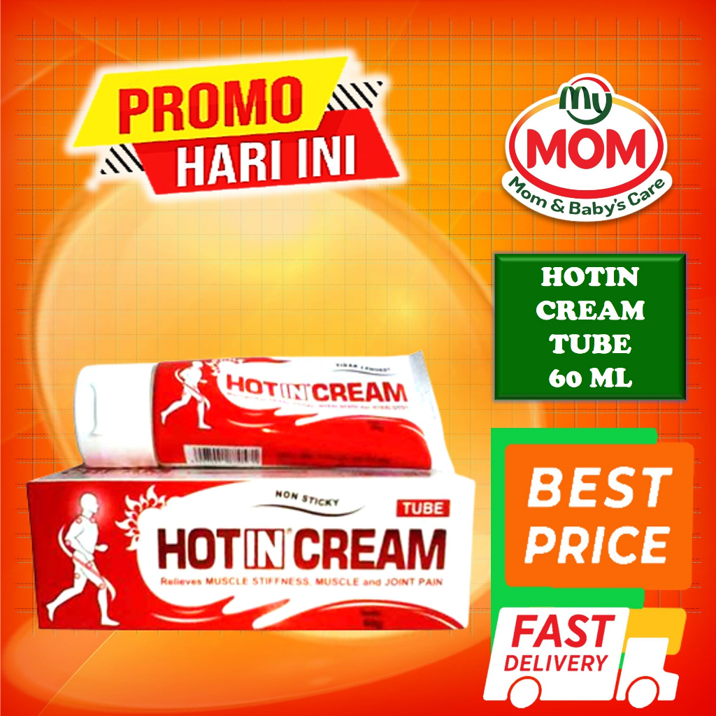 [BPOM] Hotin Cream TUBE 60ml / Hot in Krim Pegal Nyeri Otot 60 ml / MY MOM