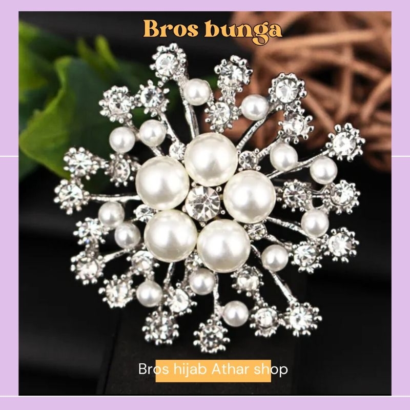 Bros wanita brooch bunga Bros baju Bros kerudung Bross kebaya aksesoris pin hijab by Athar Shop