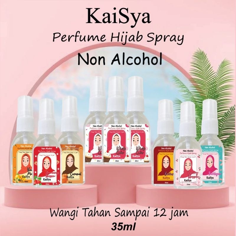 PARFUM WANITA KAISYA PREMIUM 35 ML / PARFUM NON ALKOHOL UNTUK SHOLAT / MINYAK WANGI TAHAN LAMA