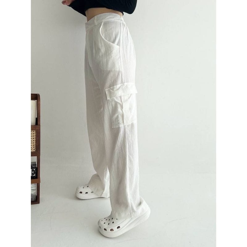 CELANA CARGO WANITA HIGHWAIST AMERICAN DRIL-CARGO PANTS WANITA-CELANA CARGO WANITA TERBARU-CELANA CARGO