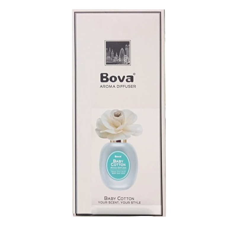 Bova Aroma Diffuser 100m Baby Cotton Lime Bassil Fressia Aroma Pewangi Ruangan Model Bunga Bofa Disfuser