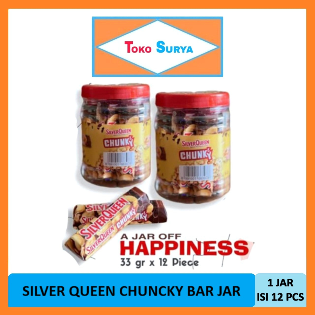 

Silver Queen Chunky Bar Jar 12pcs x 26gr
