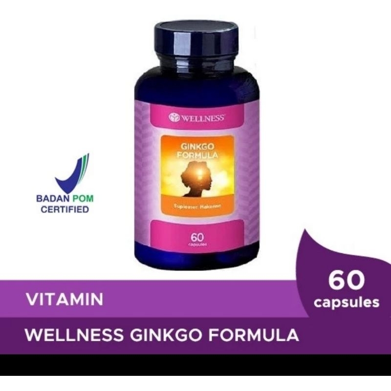 WELLNESS ginkgo formula 60 kapsul nutrisi otak mata kardiovaskuler