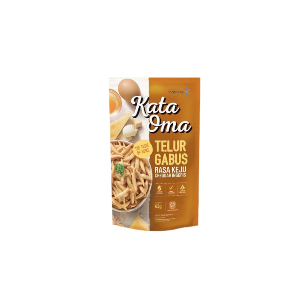 

Kata Oma Cemilan Telur Gabus Rasa Keju 63 gr