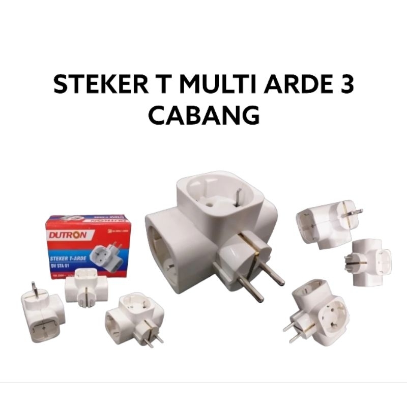 STEKER T-MULTI STEKER ARDE 3 CABANG - DUTRON SNI