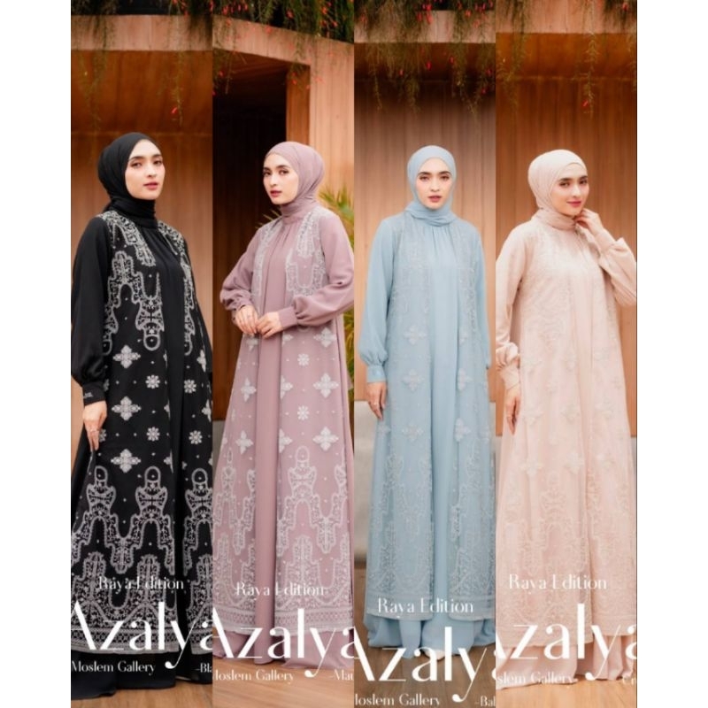Azalya set (Dress+Pasmina) by Lya Moslem Gallery