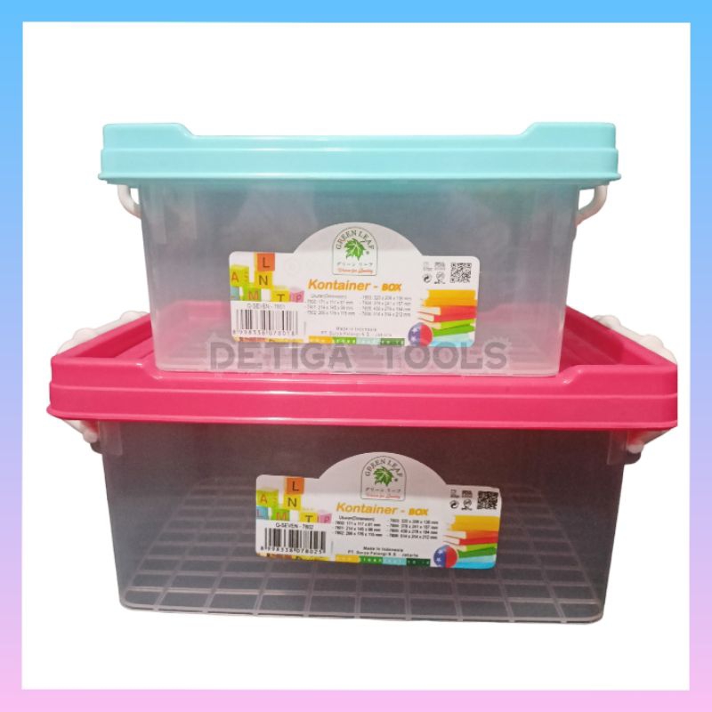 GREEN LEAF 7801, 7802 / Box Container Kecil Serbaguna / Kotak Masker / Kotak Obat