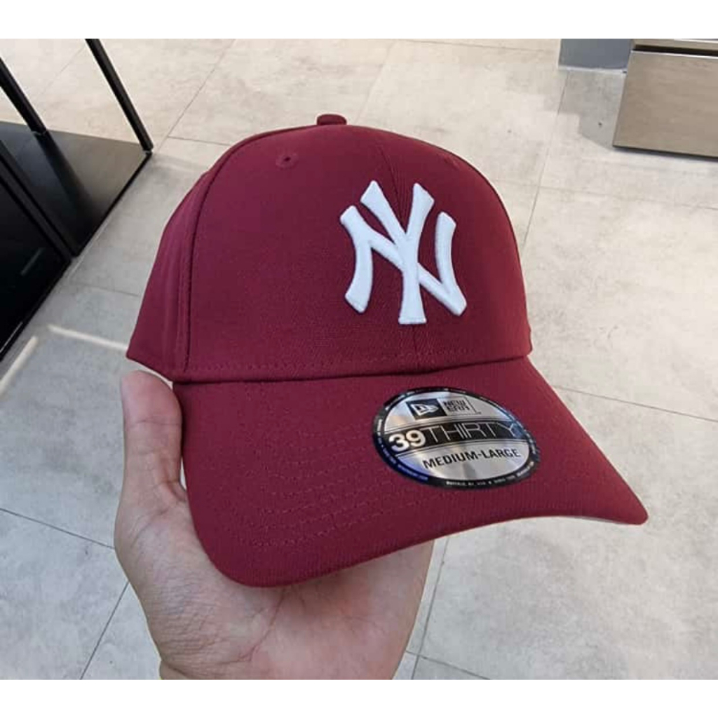Topi New Era 39Thirty New York Yankees Seasonal Red/White Cap 100% Original Resmi