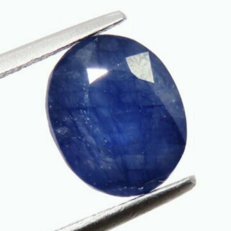 CINCIN BATU PERMATA BERSERTIFIKAT NATURAL BLUE SAPHIER MADAGASCAR KODE 02526