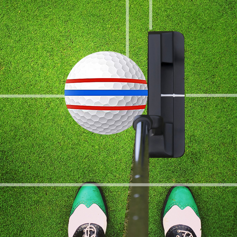 Golf Ball Marker Set Liner Bola Golf Alignment Line Marker Marks Template Golf Swing Alat Latihan