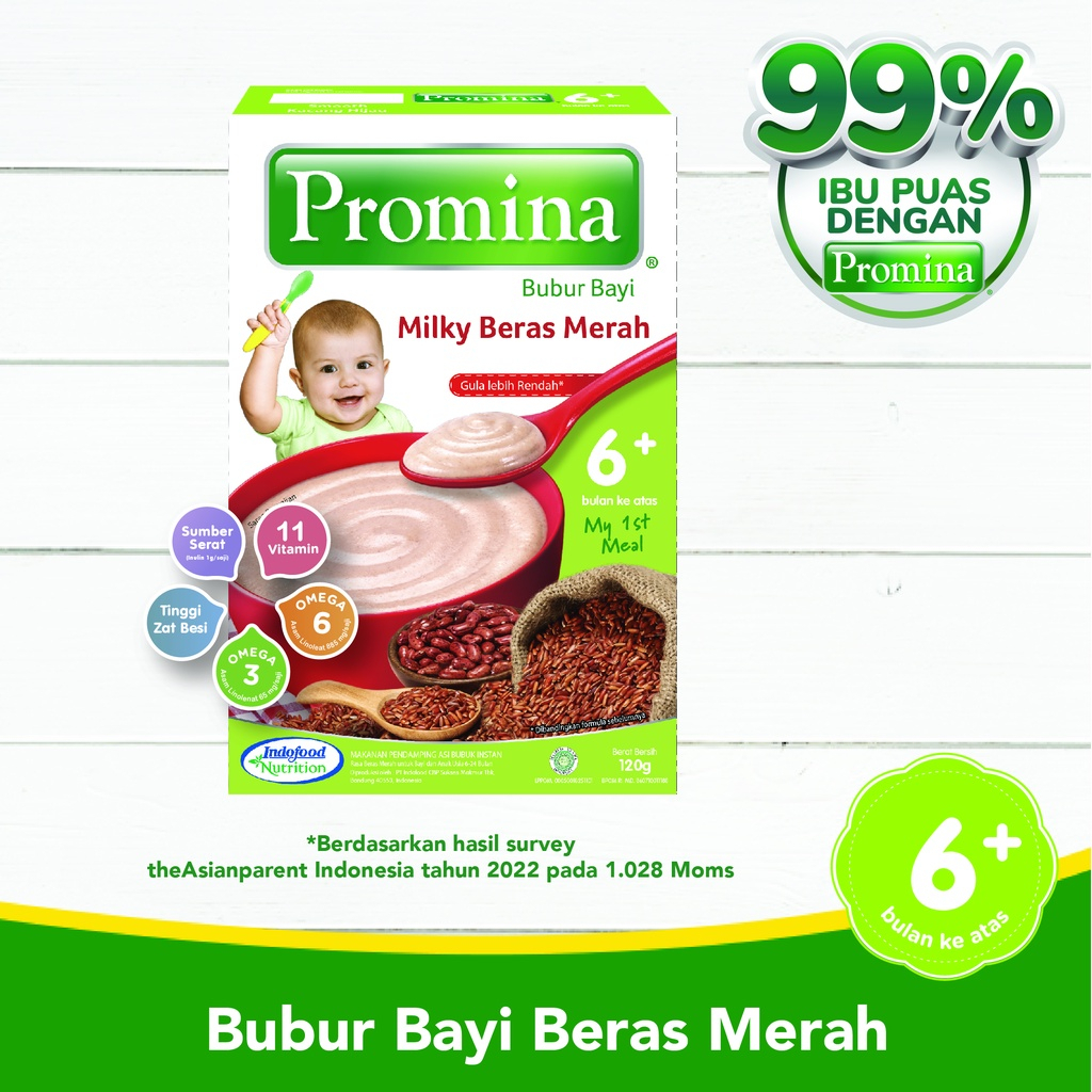 Promina Bubur beras merah Makanan Mpasi bayi 120 gr