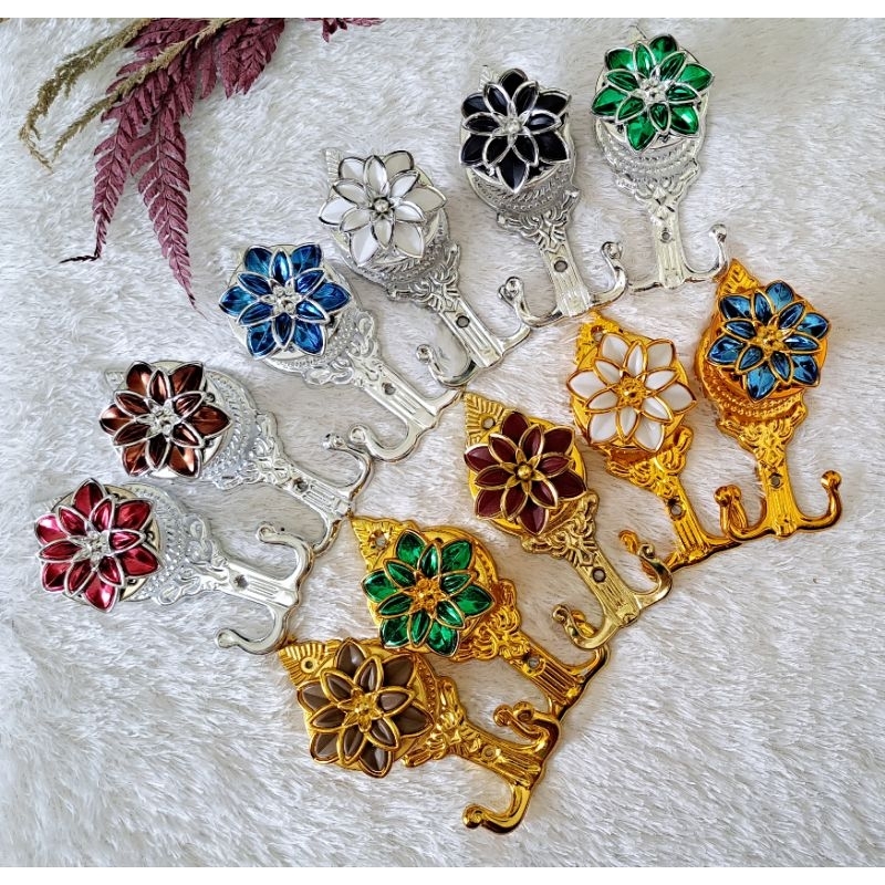 HOOK GORDEN MAWAR GOLD SILVER BESI TEMPEL DINDING MURAH | CANTOLAN CENTELAN