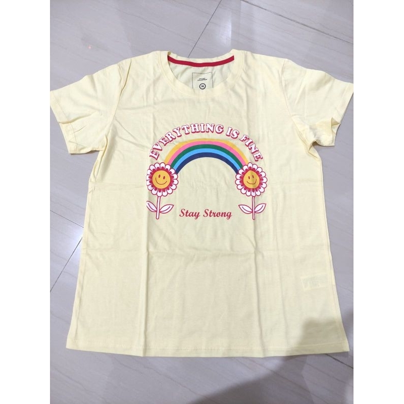 Kaos Wanita Bordir Lengan Pendek Katun/Kaos Jumbo Oversize Wanita/Kaos Lucu Gambar