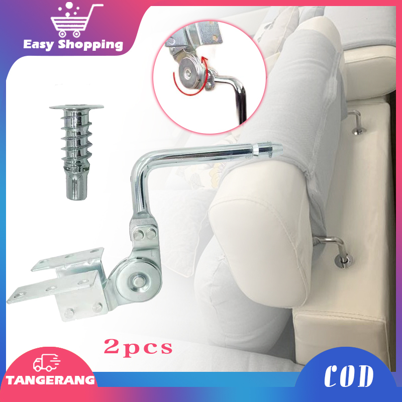 1 Pair Engsel Sandaran Sofa Headrest Sandaran Engsel Sofa Kepala