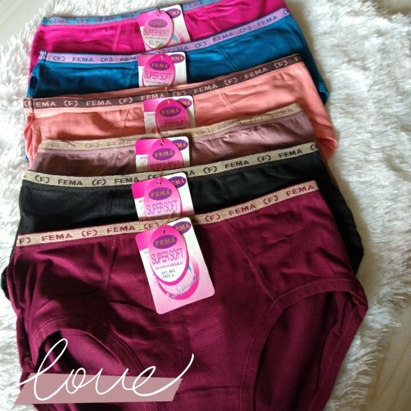 Celana Dalam FEMA Wanita | Fema Celana Dalam Segitiga Wanita