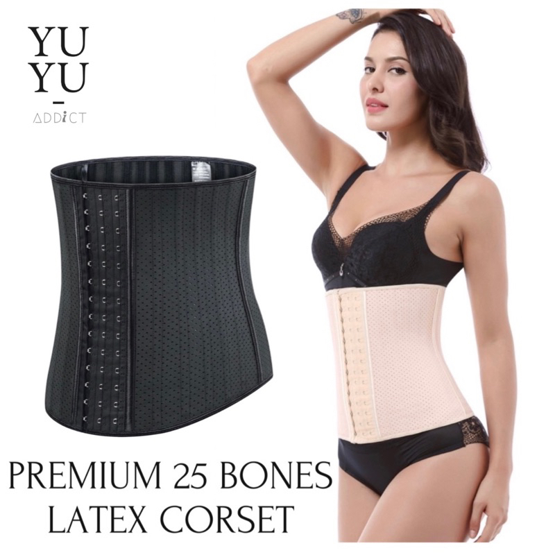 YUYUADDICT - Premium Korset Latex Basic 30 cm 25 Bones  DD