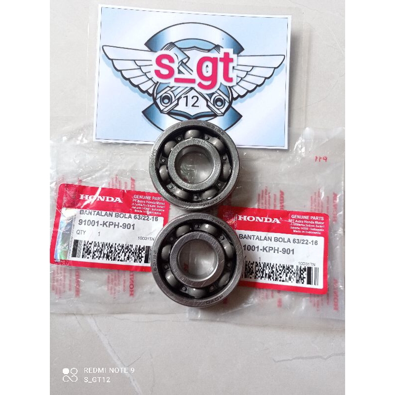 Bearing Kruk As Honda Karisma Kirana SupraX 125 Supra x125:Helm in