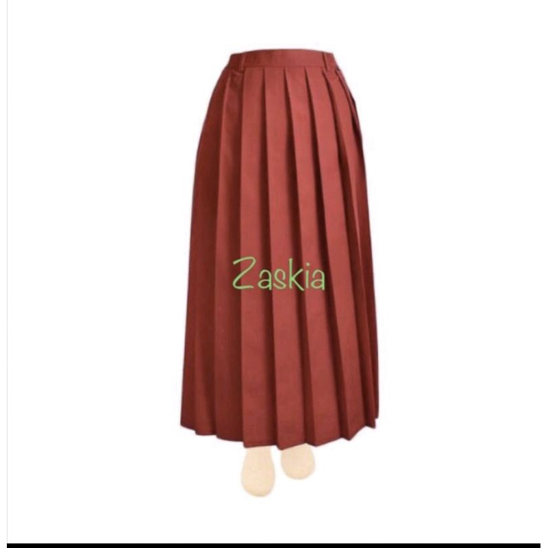 Rok panjang SD merah / Rok merah SD panjang / rok panjang merah SD rempel