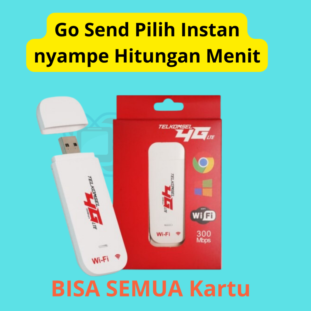 Modem Wifi 4G LTE Telkomsel Flash 500Mbps Unlock All GSM MODEM USB TELKOMSEL LTE