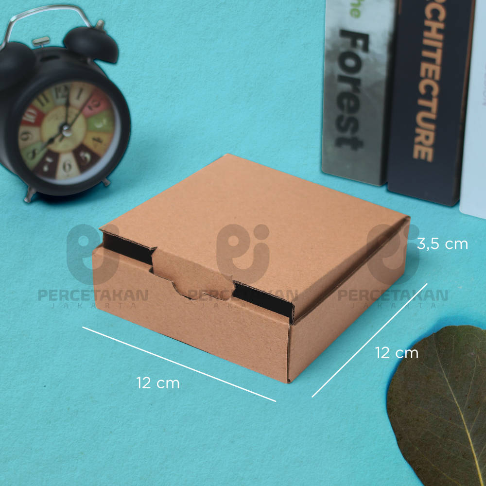 

Kardus Corrugated 12x12x3.5 CM | Die Cut | Kotak Karton | Box Packing Souvenir Pizza