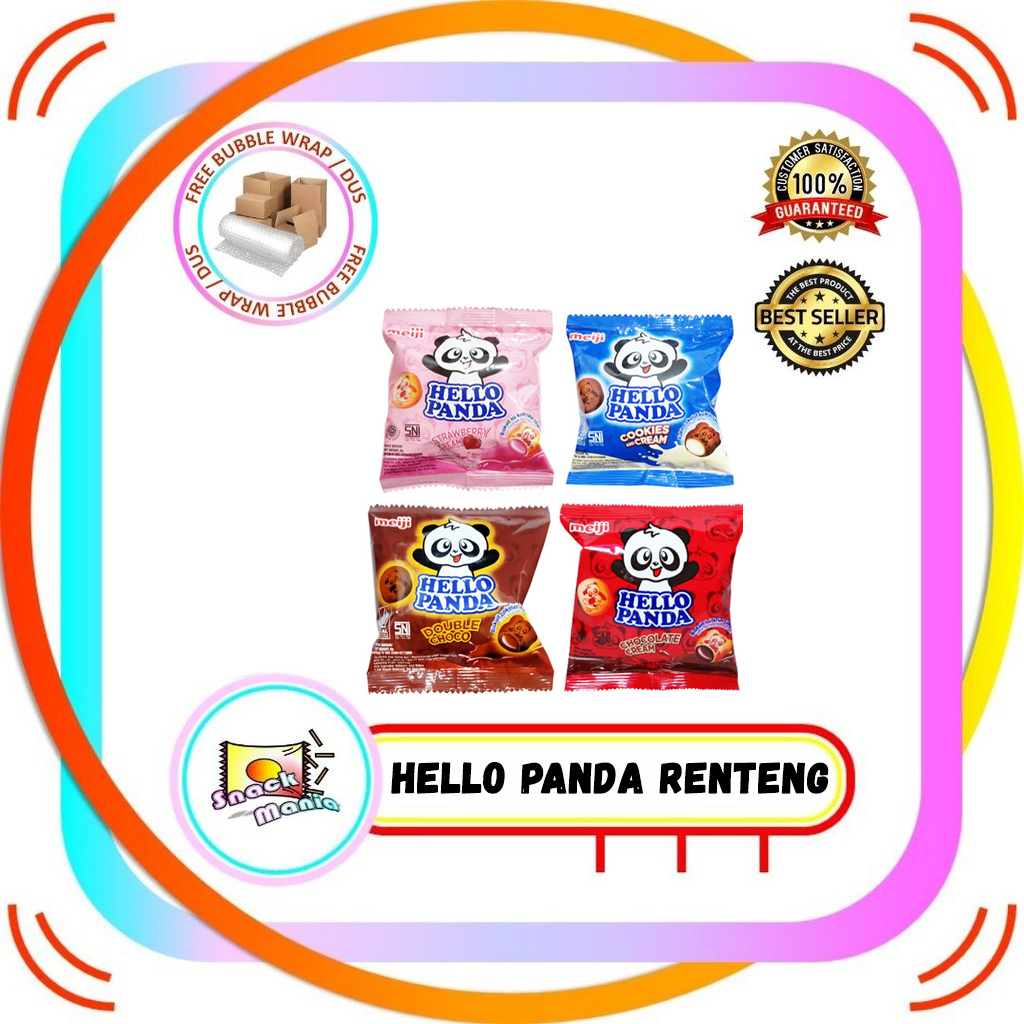 

Meiji Hello Panda Coklat Cookies Cream Choco Strawberry 8 g x 10 pcs