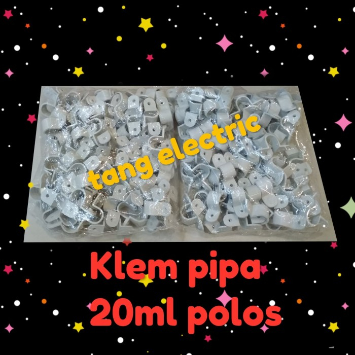 KLEM PIPA 20MM/ASESORIS PIPA 20MM/CLAMP PIPA 20MM/PIPA KLEM 20MM
