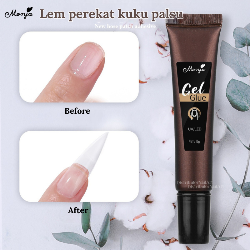 [ COD ]  Gel Nail 3D /NAIL UV GEL KUKU 15gram/Lem Hiasan Kuku/Lem Kuku Gel Nail Art