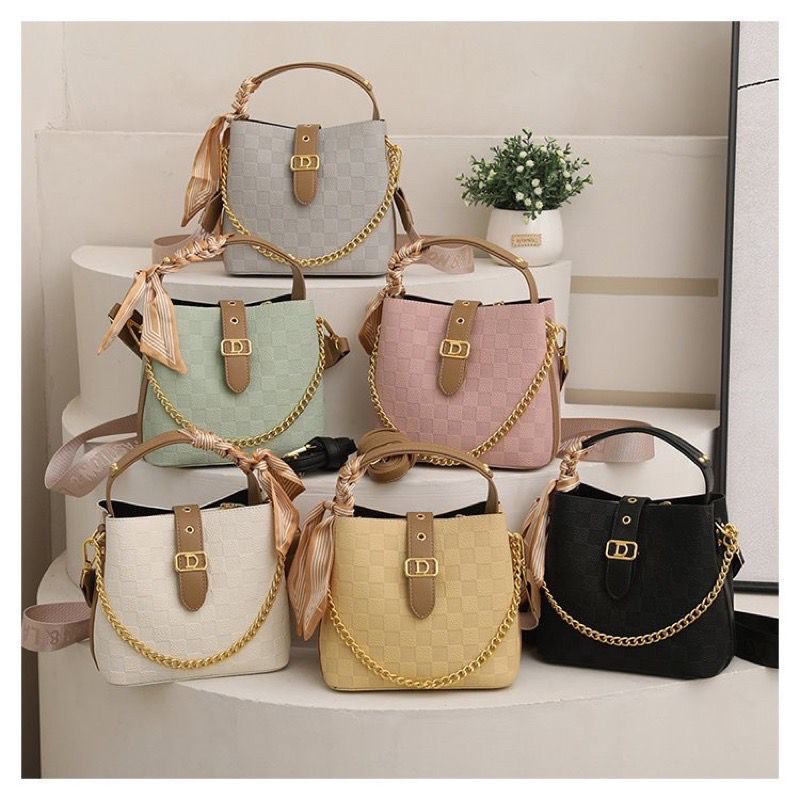 MV_Marvelouz MV804616  Tas HANDBAG Wanita Model Bucket Warna Kekinian Ada Talpan terbaru 1kg bisa 2 tas supplier tas import EL 4616