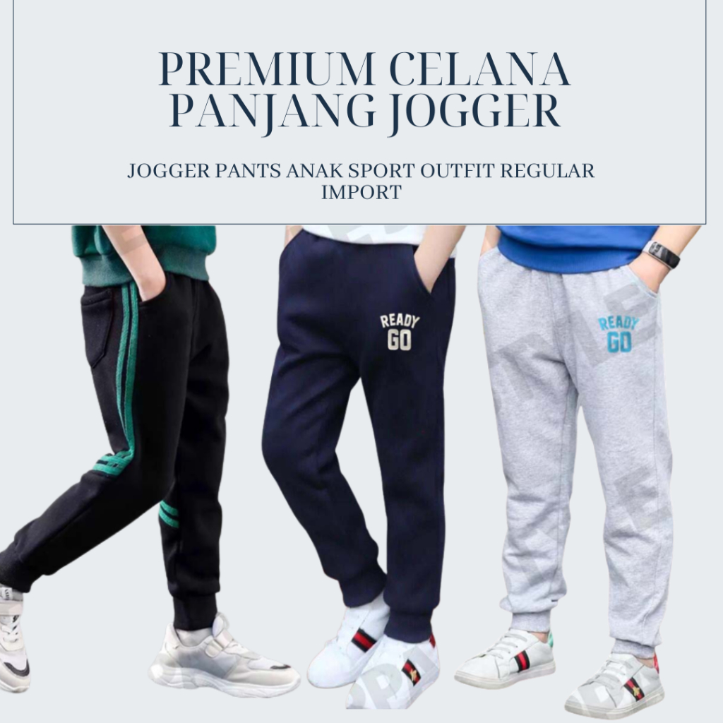 Oppa Style Shop Celana Panjang Jogger Pants Anak Celana Sport Outfit Regular Fit