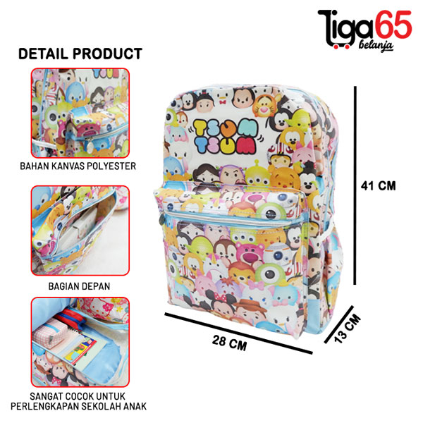 365 Tas Ransel / Backpack / Tas Punggung / Ransel Sekolah / Ransel Remaja / Bag Ransel 0101 16&quot;