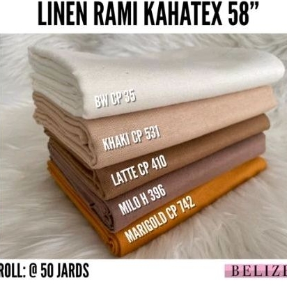 Kain katun Linen Rami