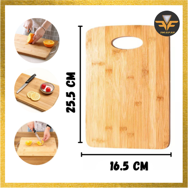 Papan Talenan Bambu Kayu Dapur Premium Kitchen Cutting Board Alas Potong Sayur Buah Daging Bamboo Cutting Board TERMURAH TERLARIS