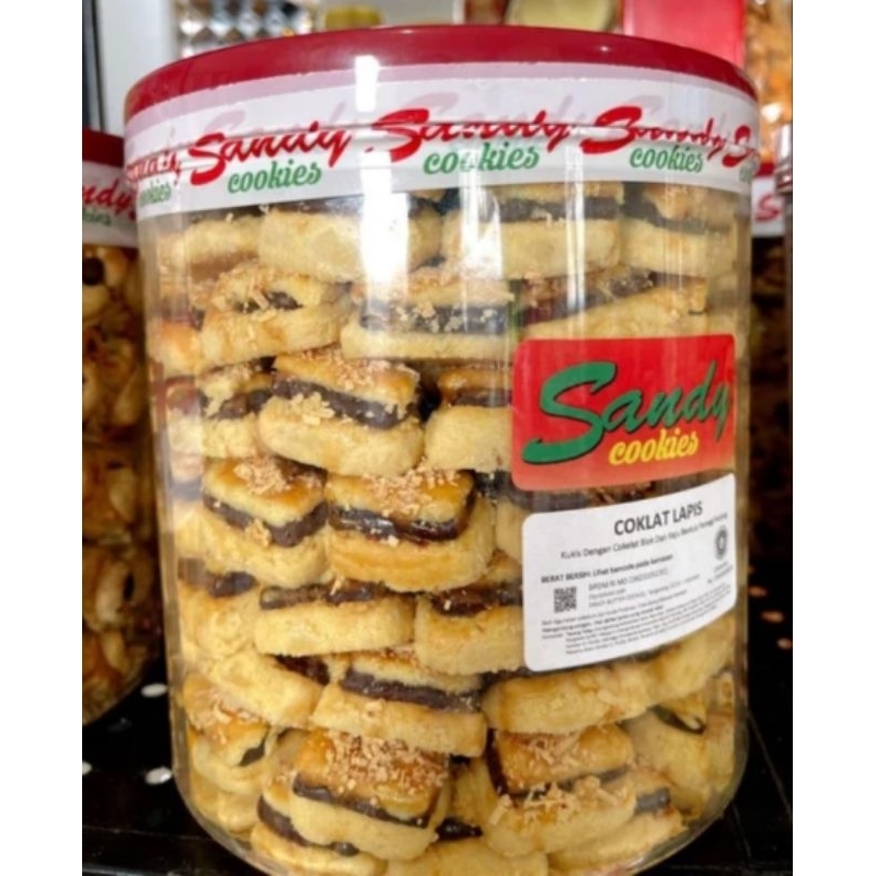 

SANDY COOKIES COKLAT LAPIS 500gram