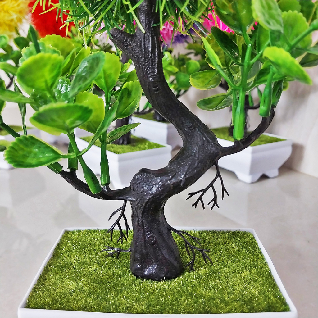 Tanaman Bunga Bonsai Hias Pot Tanaman Hias Plastik Dekorasi Rumah Artificial Flowers Bunga Hias Palsu PBP06