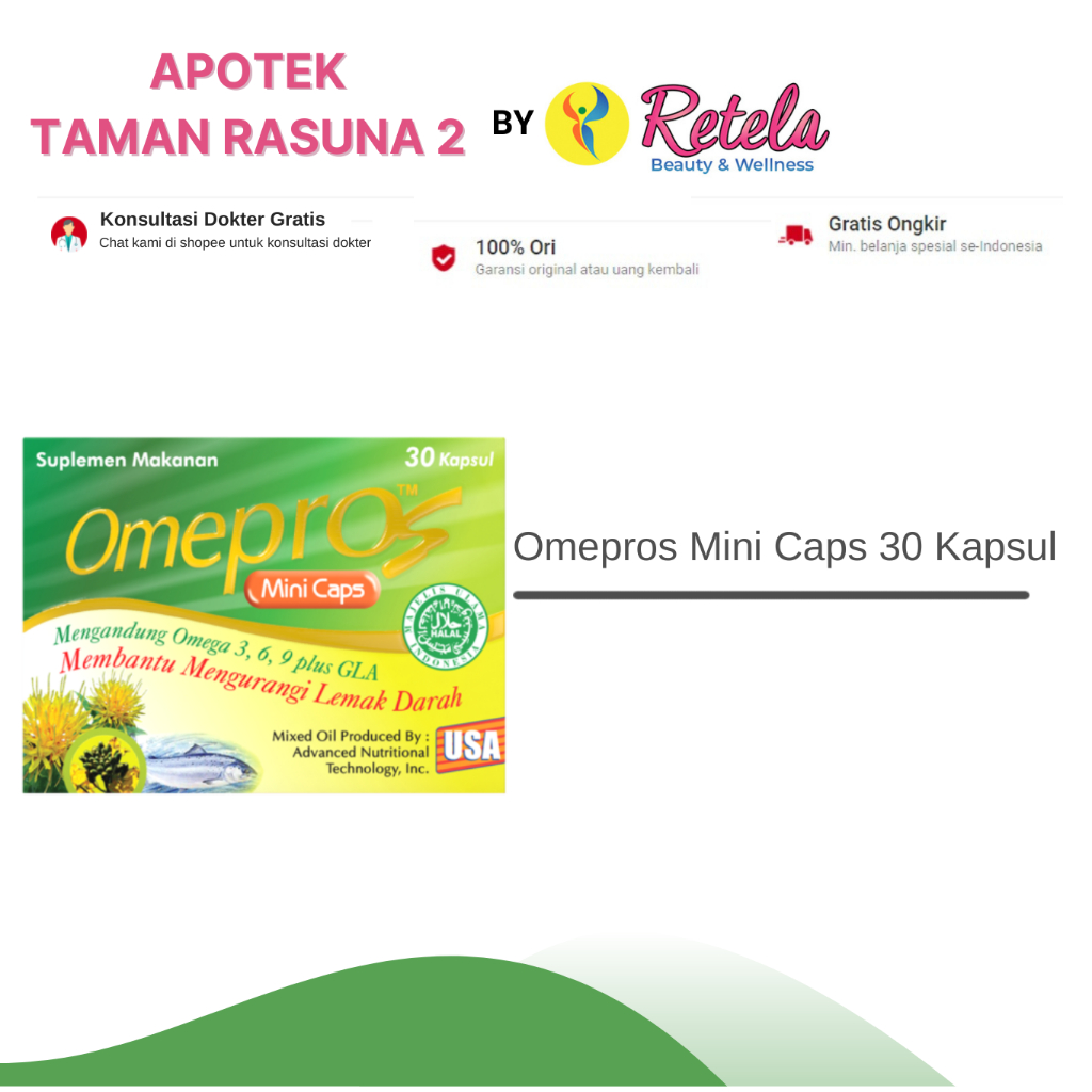 Omepros Mini Caps 30 Kapsul