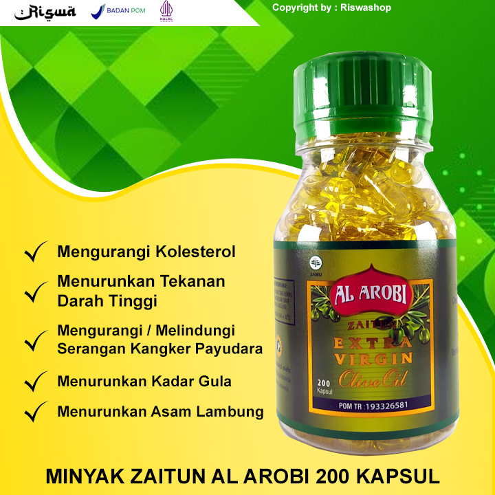 Minyak Zaitun Untuk Diminum Extra Virgin 200 Kapsul Asli 100% Herborist Collagen original Aman Untuk Ibu Hamil HPAI HNI