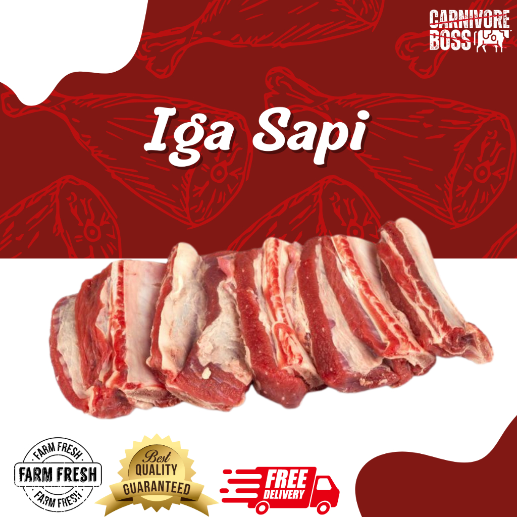 

IGA SAPI PREMIUM SUPER FRESH 1KG / IGA SAPI SEGAR / IGA SAPI DAGING / IGA SAPI / IGA / DAGING SAPI