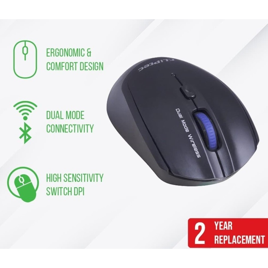 Mouse Wireless Bluetooth Dual Mode RZS781