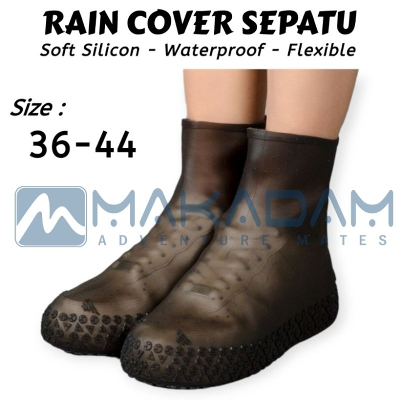 gaiter pelindung sepatu silikon rain cover silicon sepatu waterproof