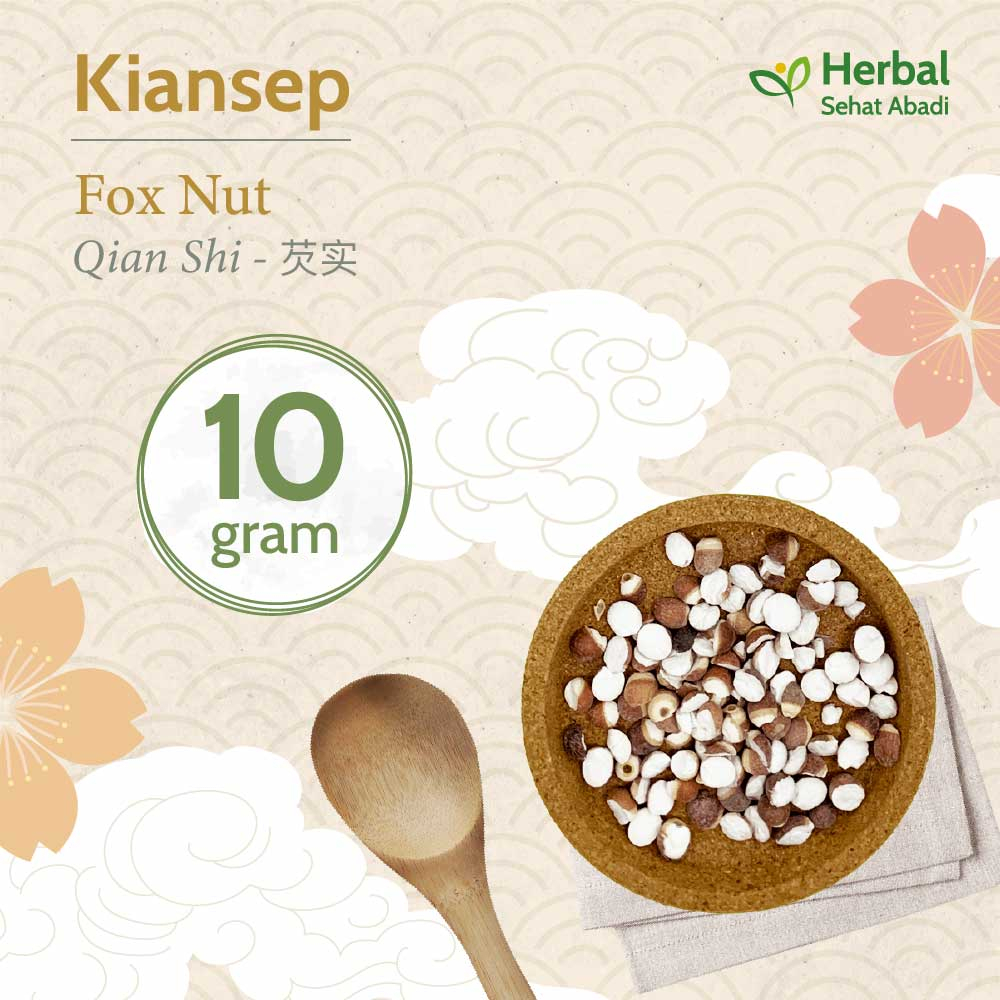

Fox Nut 10 gram / Qian Shi (芡实) / Kiansep / Euryale Seed