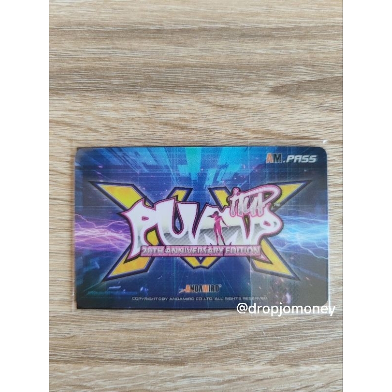 Pump it Up (PIU) XX 20th Anniversary AM PASS Card TERMURAH NEW SEALED UNREGISTERED