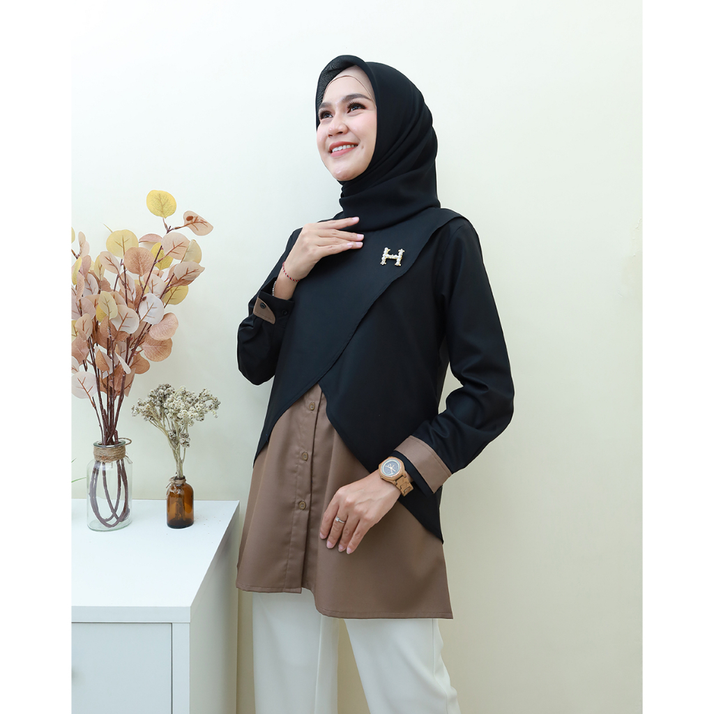 HARUM Top - Baju Kerja by Hijab Mamah icis