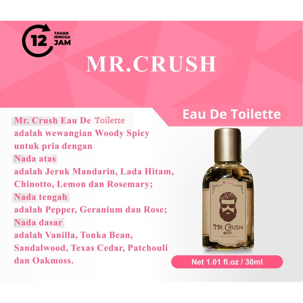 BELI 1 GRATIS 1 [ Gratis Ongkir ] Parfum Mr Crush &amp; Parfum Hrny Parfum Pria Wanita Premium Wangi Tahan Lama Parfum Pemikat Wanita Parfume Hrny Parfume Mr Crush