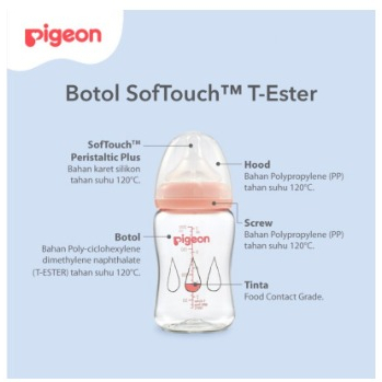 PIGEON Botol Wideneck T-ESTER 200ml