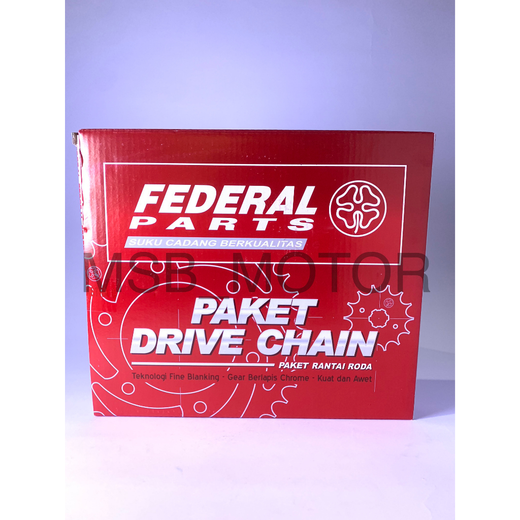 Paket Gear Set KTL FEDERAL HONDA SUPRA FIT NEW REVO LAMA SUPRA X 125